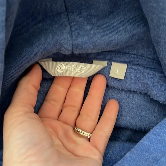 Rhoback Ready Hoodie men’s size large / fall 2025 - heathered blue - Picture 6 of 16